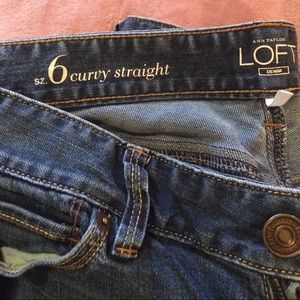 LOFT denim, Curvy Straight pant